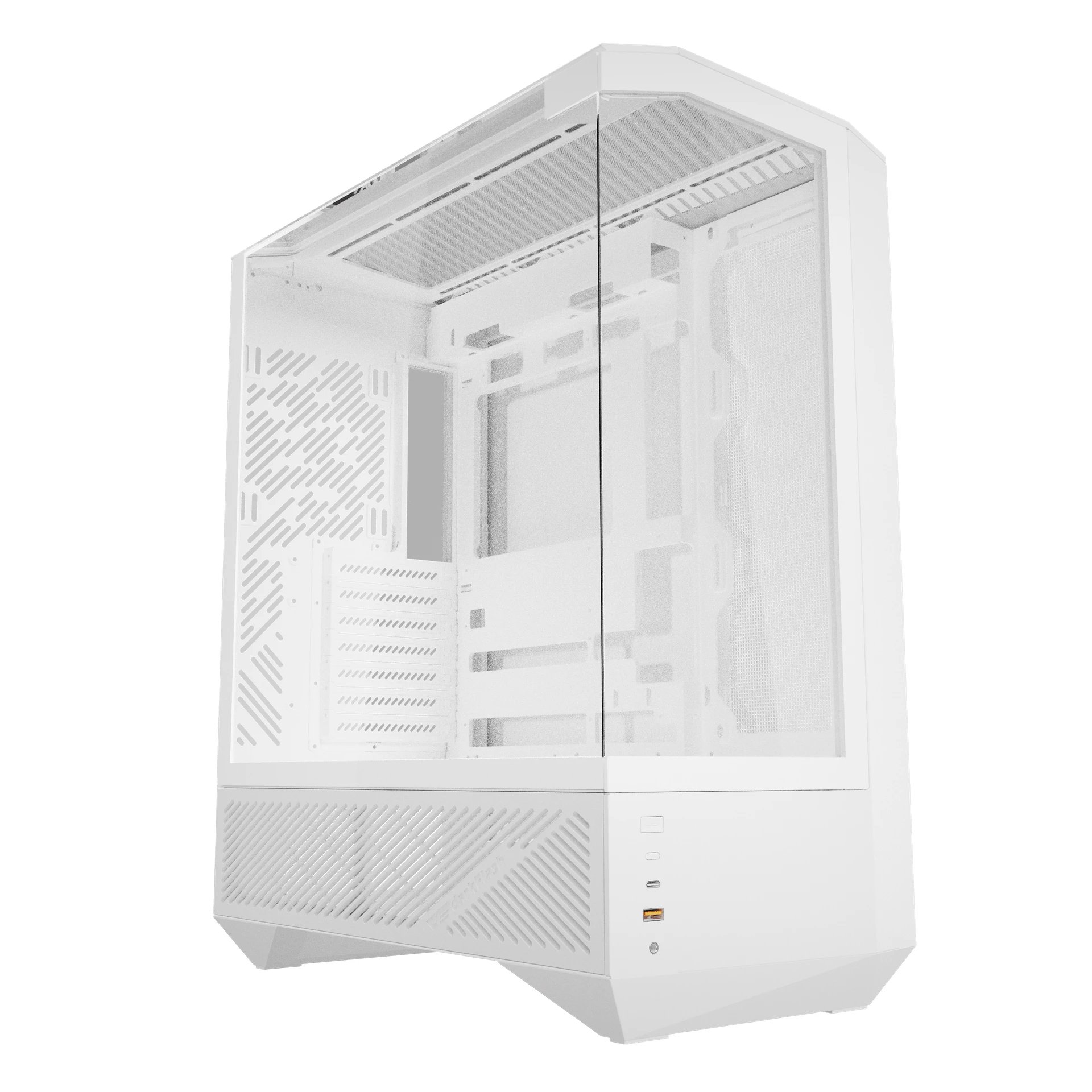 кутия Case ATX - DY460 White - 4 x 120 mm A-RGB fans included, USB-C