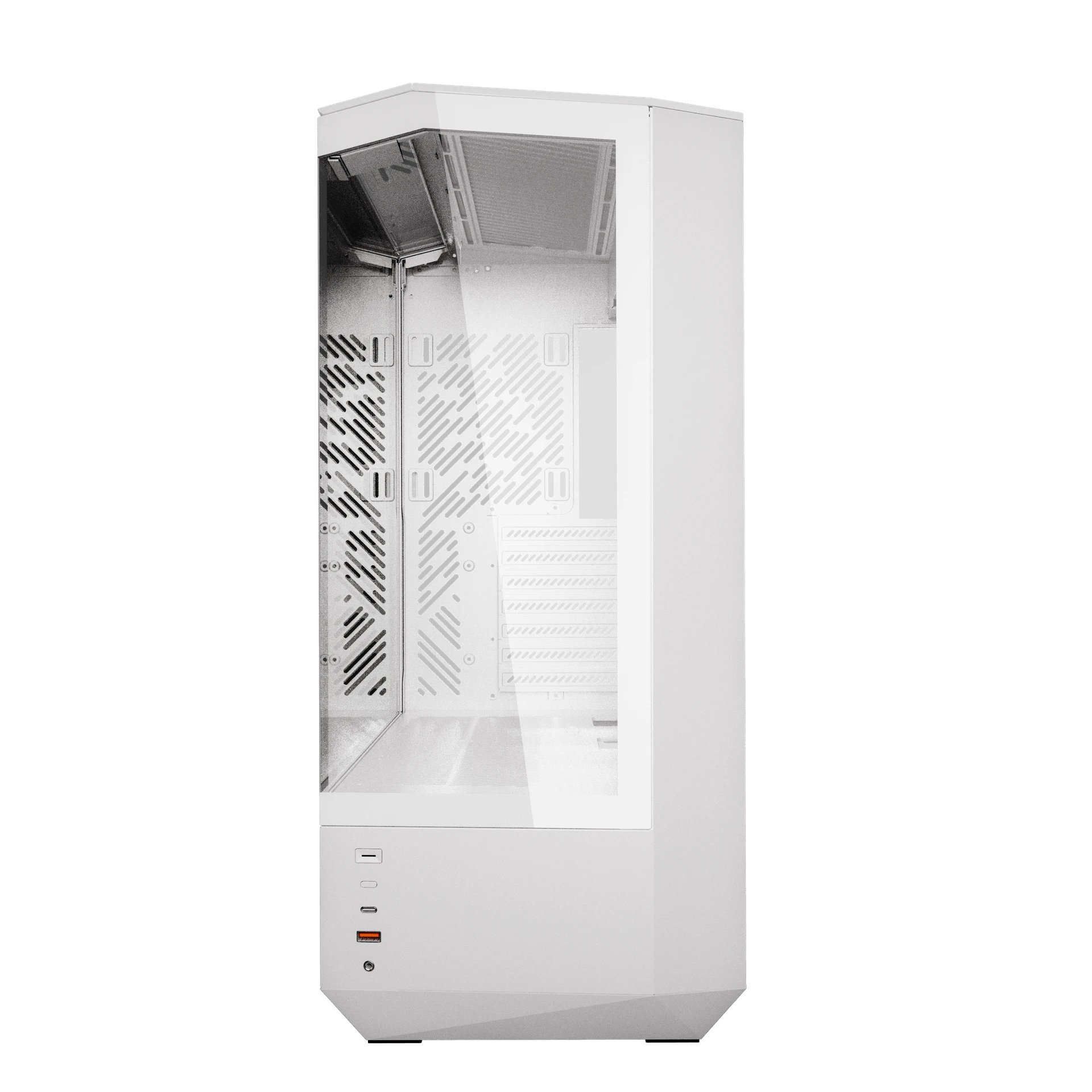 кутия Case ATX - DY460 White - 4 x 120 mm A-RGB fans included, USB-C