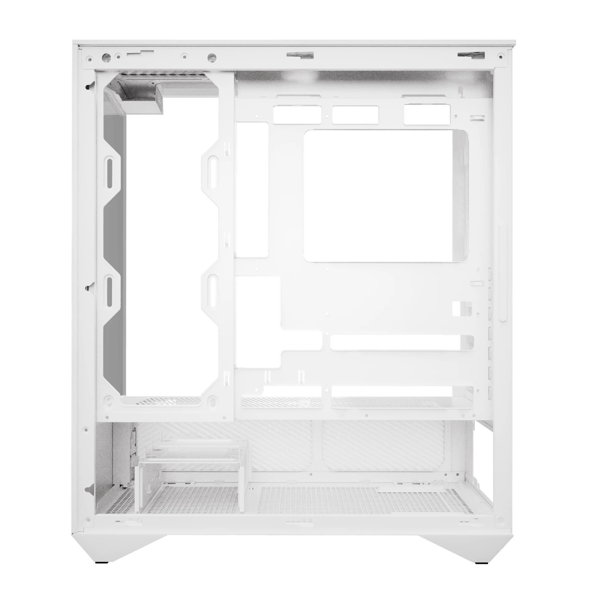 кутия Case ATX - DY460 White - 4 x 120 mm A-RGB fans included, USB-C