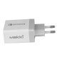 Fast Charger - QC3.0+3xUSB 30W White - MAKKI-QC48W4