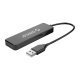 USB2.0 HUB 4 port Black - FL01-BK