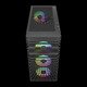 кутия Case E-ATX - ATHENA M3 Black - USB-C, 4 x 120 mm A-RGB, Mesh, Tempered Glass