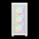 кутия Case E-ATX - ATHENA M3 White - USB-C, 4 x 120 mm A-RGB, Mesh, Tempered Glass