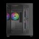 Case mATX - AURA GC10M v2 - 3 x 120 mm A-RGB, USB-C, Tempered Glass