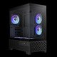 кутия Case mATX - AURA GC12 ARGB BK - 6 x 120 mm A-RGB, USB-C, Tempered Glass