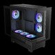 кутия Case mATX - AURA GC12 ARGB BK - 6 x 120 mm A-RGB, USB-C, Tempered Glass