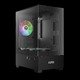 Case mATX - AURA GC9M - 3 x 120 mm A-RGB, Tempered Glass