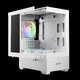 кутия Case mATX - AURA GC9M White - 3 x 120 mm A-RGB, Tempered Glass