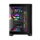 кутия Case mATX - HYPE-M Black - 3 x 120 mm Addressable RGB fans