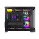 кутия Case mATX - HYPE-M Black - 3 x 120 mm Addressable RGB fans