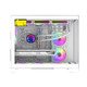 кутия Case mATX - HYPE-M White - 3 x 120 mm Addressable RGB fans