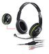 слушалки с микрофон Headset HS-400A - 3.5 mm, Mic, Black/Green
