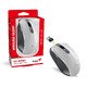 безжина безшумна мишка Wireless Silent Mouse - NX-8008S White+Gray - Silent, 2.4GHz