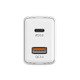 бързо зарядно Fast Charger PD-20AC - 20W, USB-A, USB-C, PD3.0, QC3.0, White