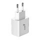 бързо зарядно Fast Charger PD-20AC - 20W, USB-A, USB-C, PD3.0, QC3.0, White