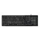 Keyboard SlimStar 820 Black  - AI, Illuminated, Slim, BG, USB