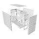 Case EATX - Model 5 Vent White - 5 x 140 mm aRGB fans included