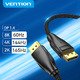 кабел Display Port 1.4 DP M / M 8K 1m - Cotton Braided, Black - HCCBF
