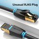 Cat.8 SSTP Extension Patch Cable 0.5M Black 40Gbps - IKHBD