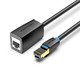 Cat.8 SSTP Extension Patch Cable 0.5M Black 40Gbps - IKHBD