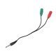 преходник Adapter 3.5mm 4pin M / 2 x 3.5mm F - MAKKI-CBL-SP35