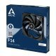 Вентилатор Arctic Fan F14 (black) - 140mm/1350prm