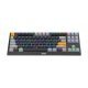 механична клавиатура Gaming Mechanical Keyboard KG980-A - RGB, Blue switches, TKL