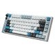професионална геймърска механична клавиатура Professional Gaming Mechanical Keyboard JET 75 - 8K, Magnetic Gateron Jade Switches - White/Blue