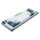 професионална геймърска механична клавиатура Professional Gaming Mechanical Keyboard JET 75 - 8K, Magnetic Gateron Jade Switches - White/Blue