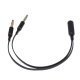 преходник Adapter 3.5mm 4pin F / 2 x 3.5mm M - MAKKI-CBL-SP40
