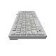 нископрофилна кирилизирана клавиатура Keyboard USB BG - Low profile Chocolate - KB-C14 White