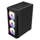 Case E-ATX M09 aRGB Black - Remote/4 Fans