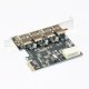 PCI-E card 4 x USB3.0 port - MAKKI-PCIE-4XUSB30-V1