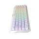 Gaming Mechanical keyboard 61 keys TKL, White - KG962WH - BLUE switches