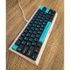 Custom Keycap Set PBT, 104 keys, Dark Blue, Black, Cyan - MARVO-KP-01-BL