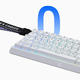 геймърска механична клавиатура Gaming Mechanical Keyboard Ace 68 - 8K, Ice Blue Magnetic Switch [Linear] (English US), White