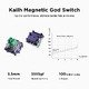 геймърска механична клавиатура Gaming Mechanical Keyboard Jet75 - 8K, Kailh Magnetic God Switch [Linear] (English US), Black