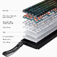 Gaming Mechanical Keyboard Ace 68 - 8K, Ice Rhino Magnetic Switch [Linear] (English US), White
