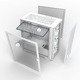 кутия AIR 100 ARGB, Micro ATX Case, TG, 4x120mm ARGB Fans, White