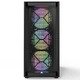 кутия AIR 1000 PREMIUM, Mid-tower Case, TG, 2 Front Panels, 4x120mm ARGB Fans, Black