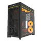 Case ATX - HS01 PRO (W) - 5 x 120 mm ARGB Fans, USB-C, Black