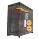 Case ATX - HS02 PRO (B) - 5 x 120 mm ARGB Fans, USB-C, Black