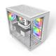 KING 65 Pro, Dual Chamber Mid-tower Case, 3 ARGB Fans, White