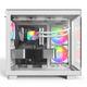 KING 65 Pro, Dual Chamber Mid-tower Case, 3 ARGB Fans, White