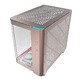 кутия KING 95 Pro, Dual Chamber Mid-tower Case, 6 ARGB Fans, 2 Front Panels, Rose Gold