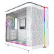 кутия KING 95 Pro, Dual Chamber Mid-tower Case, 6 ARGB Fans, 2 Front Panels, White