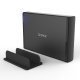 кутия за диск Storage - Case - 3.5 inch Vertical, USB3.0, Power adapter, UASP, black - 7688U3-BK