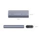 външна кутия за диск Storage - Case - M.2 NVMe M key - USB-C/A, 40Gbps, Built-in Air Cooling, Aluminium - ACOM2-U4-GY