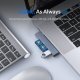 хъб USB3.0/2.0 HUB 3 port TYPE C, Aluminum - AH-W13-GY