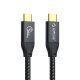 кабел Cable USB 3.2 Gen2x2 - Type-C to Type-C PD100W 20Gbps 1.0m Black - CM32-10-BK